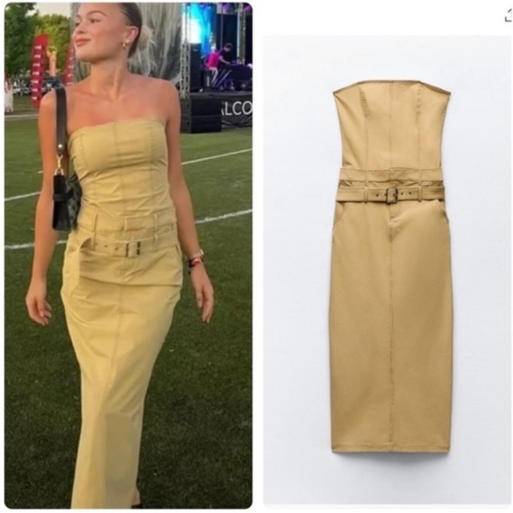 BNWT ZARA STRAPLESS DRESS SZ SMALL